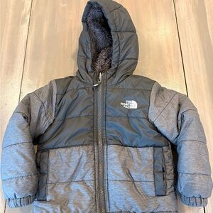 The North Face Charcoal and Black Hooded Jacket